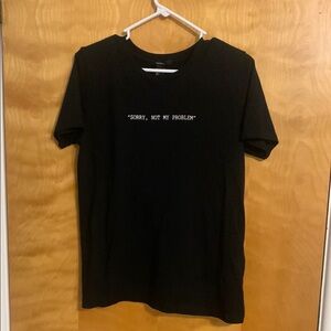 Black Graphic T-Shirt NWOT